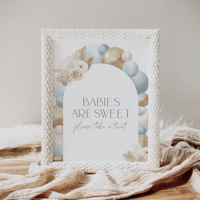 Boho Pampas Grass Arch Baby Shower Treat Sign (Creator Uploaded)