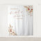 Boho Pampas Grass Bridal Shower Backdrop Tapestry 