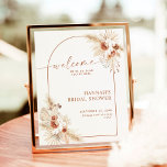 Boho Pampas Grass Bridal Shower Welcome Sign<br><div class="desc">This lovely Customizable Welcome Poster features a minimalist design with an earthy, desert colour scheme- perfect for an event saturated in neutral tones and is a beautiful way to warmly welcome your guests to your wedding, bridal shower, baby shower or special event. Easily edit most wording to match your event!...</div>