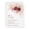Boho Pampas Grass Burgundy Roses Wedding
