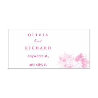Boho Pampas Grass Floral Wedding  Self-inking Stamp