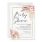 Boho Pampas Grass Frame Baby Shower Invitation