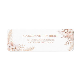 Boho Pampas Grass Mariage Floral