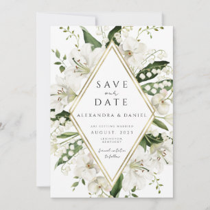 Boho pampas grass save the date minimalist  invitation