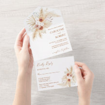 Boho Pampas Grass Terracotta All In One Wedding
