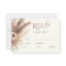 Boho Pampas Grass Terracotta Wedding RSVP Card