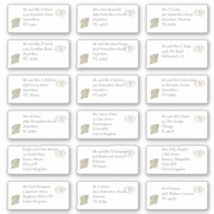 Boho Pampas Individual Recipient Name Address