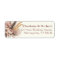 Boho Pampas Terracotta Wedding Return Address Labe