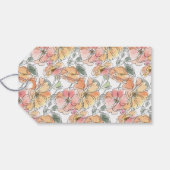 Boho Pastel Peach Watercolor Floral Name From  Gift Tags (Back Horizontal)