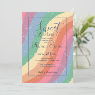 Boho Pastel Rainbow Hand-painted Brushstrokes