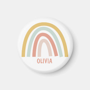 Boho Pastel Rainbow Personalized Magnet