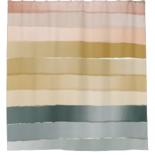 Boho Pastel Striped Gradient Minimalist Watercolor