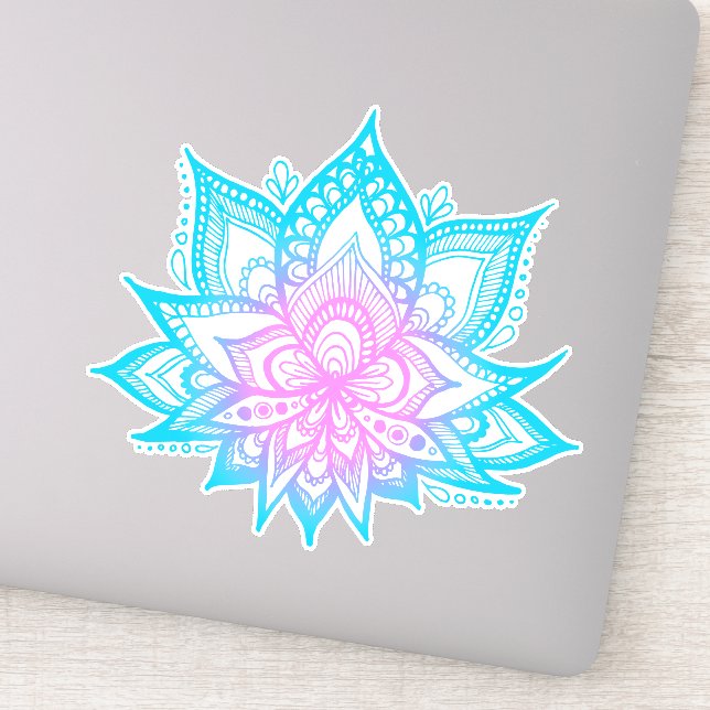 Boho Pastel Vibes Lotus Flower (Detail)