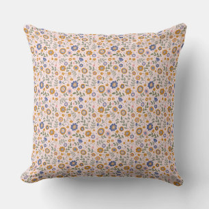 Boho pattern 01.w Lpink BG Throw Pillow