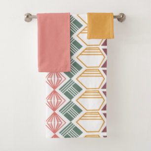 Boho Pattern Bath Towel Set