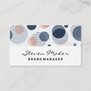 Boho Pattern Dot Pattern Business Card