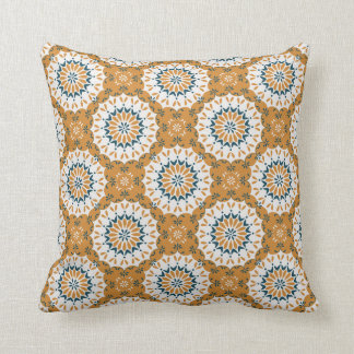 Boho pattern in Mustard Throw Pillow