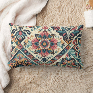 BOHO pattern Lumbar Pillow
