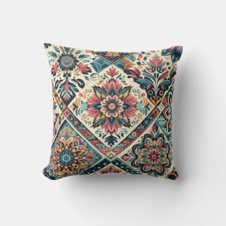 BOHO pattern Throw Pillow