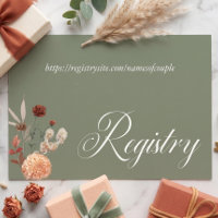 Boho Peach & Rust Floral Sage Green Bridal Shower