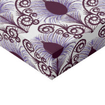 Boho Peacock Feather Jewel Tone-Purple 