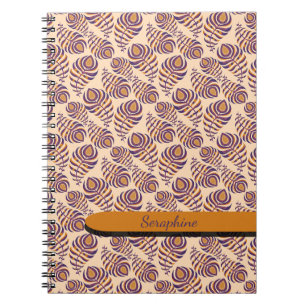 Boho Peacock Feather Notebook