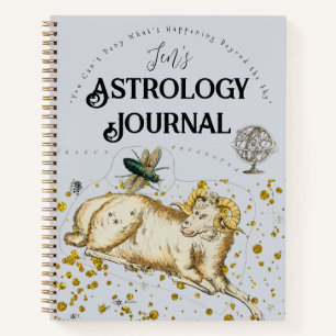 Boho Personal Name Astrology Journal Planner