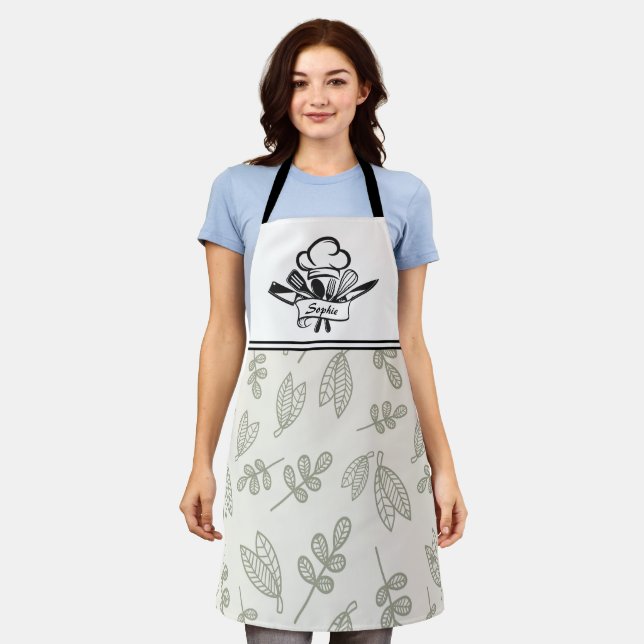 Boho Personalized Apron (Worn)