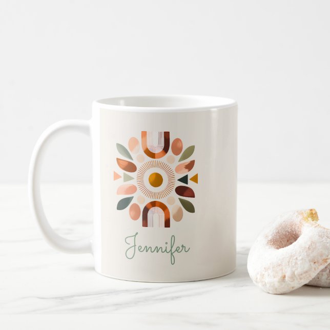 Boho Personalized Mother's Day Coffee Mug (With Donut)