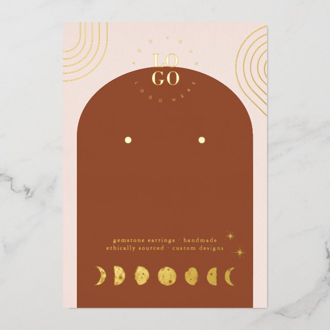 Boho Phase de Lune | Carte de Présentation pour Bo (Recto)