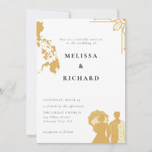 Boho Philippines Sun Faire-part de mariage Philipp