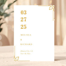 Boho Philippines Sun Wedding Save the Date Card