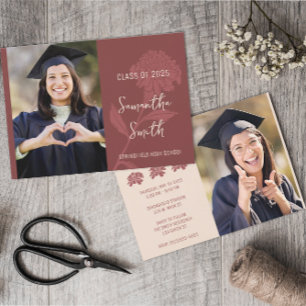 Boho Photo Floral  Invitation