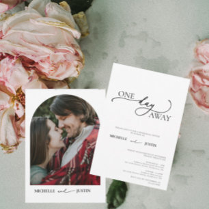 Boho Photo Minimalist Rehearsal Dinner Invitation