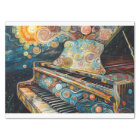 Boho Piano Painting Decoupage