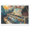Boho Piano Painting Decoupage 
