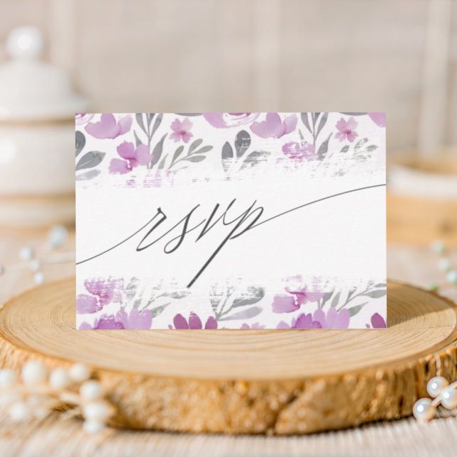 Boho Pink Floral Wedding RSVP (Creator Uploaded)