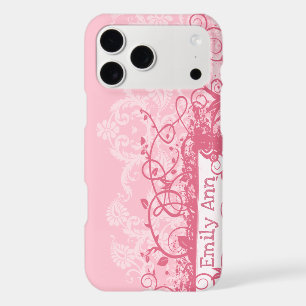Boho Pink Girly Girl Swirl Grunge
