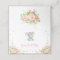 Boho Pink Gold Floral Elephant Baby Shower Decor