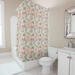 Boho Pink Peach White Floral Eucalyptus Trendy