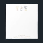 Boho Plant Line Art Illustration Personalized Notepad<br><div class="desc">Boho Plant Line Art Illustration Personalized Notepad</div>