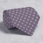 Boho Plum Mini Polka Dots Necktie<br><div class="desc">This eye-catching necktie features a vibrant plum hue adorned with charming mini polka dots,  exuding a playful and stylish boho vibe. Perfect for adding a pop of color and personality to any outfit,  this necktie is a versatile accessory that effortlessly elevates your look.</div>