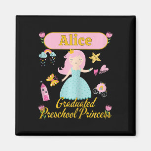Boho Princess Alice 2026 Personalized Preschool Gr Magnet