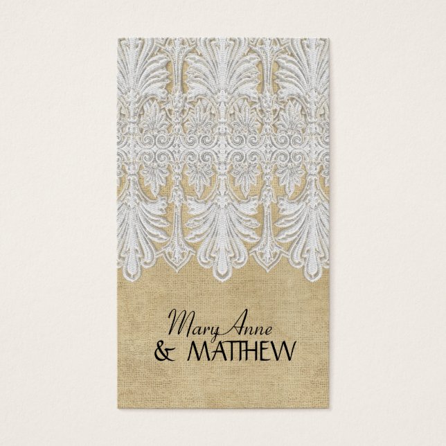 BOHO Printed Burlap n Lace gypsy Modern Mod Style (Front)