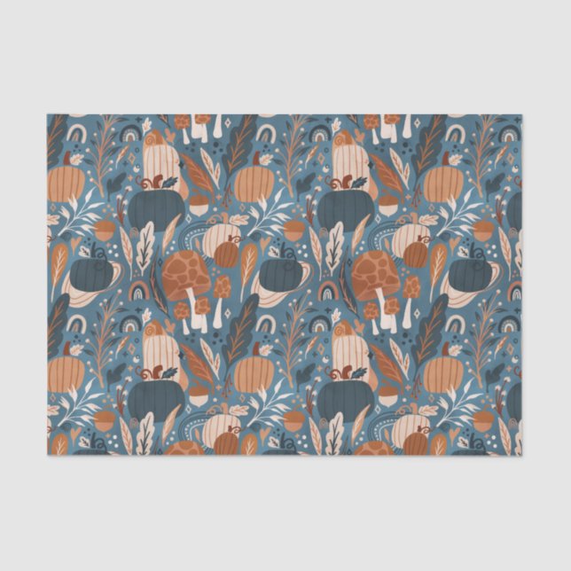 Boho Pumpkin Fall Tissue Paper (Front)