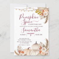 Boho Pumpkin Spice & Everything Nice Baby Shower