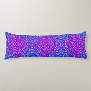 Boho Purple Blue Green Reversible Body Pillow
