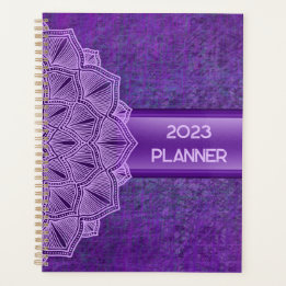 Boho Purple Mandala 2023 Planificateur