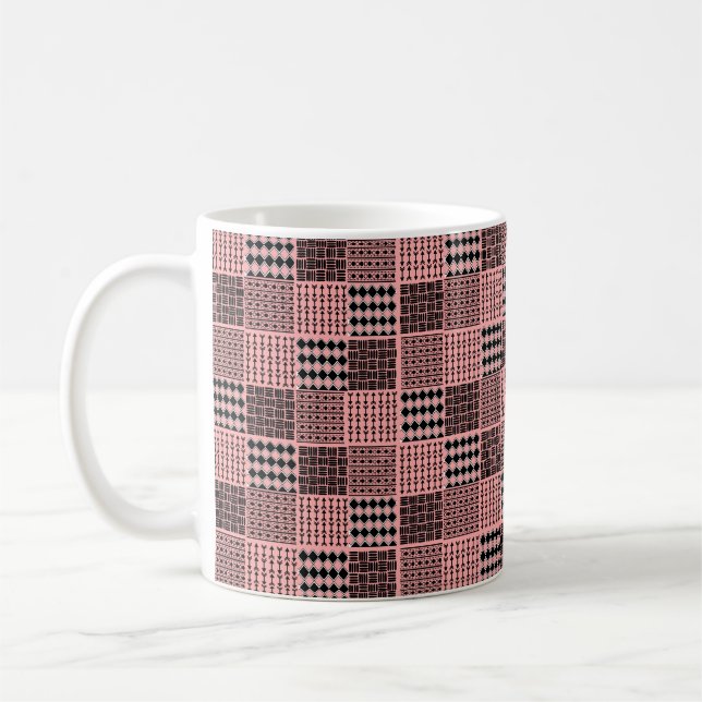 Boho Quilt Coffee Mug (Left)