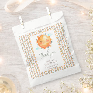 Boho Rainbow A Little Ray Of Sunshine Baby Shower Favour Bag
